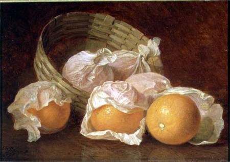 A Basket of Oranges van Eloise Harriet Stannard