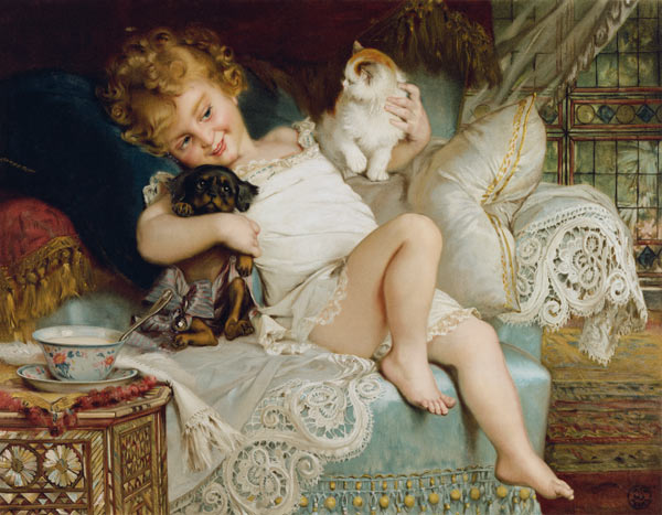 Playmates, from the Pears Annual van E.M. Munier