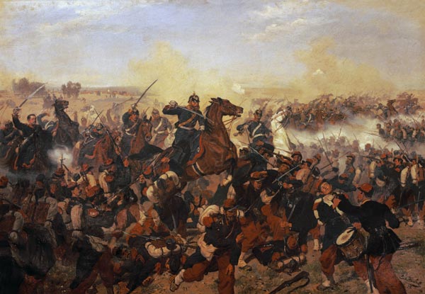 The Battle of Mars de la Tour on the 16th August 1870 van Emil Huenten