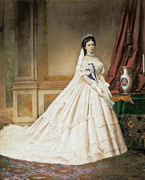 Kaiserin Elisabeth von Österreich im ungarischen Krönungskleid van Emil Rabending