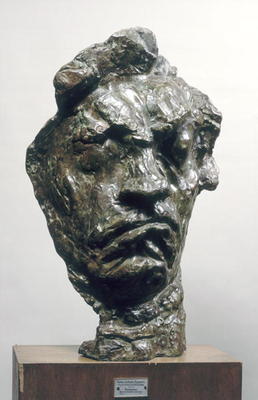 Large Tragic Mask of Ludwig van Beethoven (1770-1827) 1901 (bronze) van Emile-Antoine Bourdelle