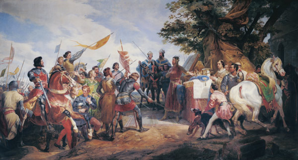 Battle of Bouvines / Vernet van Emile Jean Horace Vernet