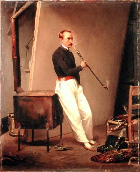 Self Portrait van Emile Jean Horace Vernet