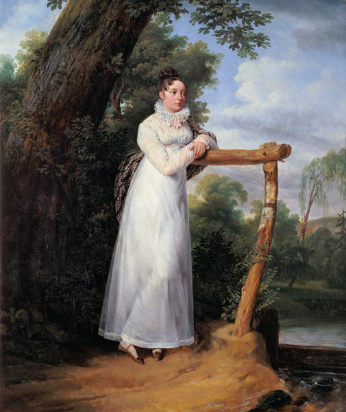 Madame Philippe Lenoir (1792-1874) van Emile Jean Horace Vernet