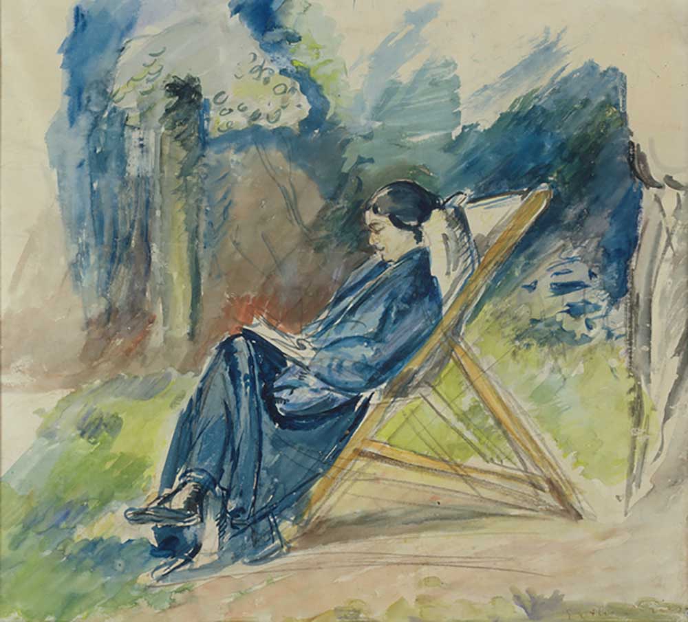 Femme au chaise longue, c.1935 van Emile Othon Friesz