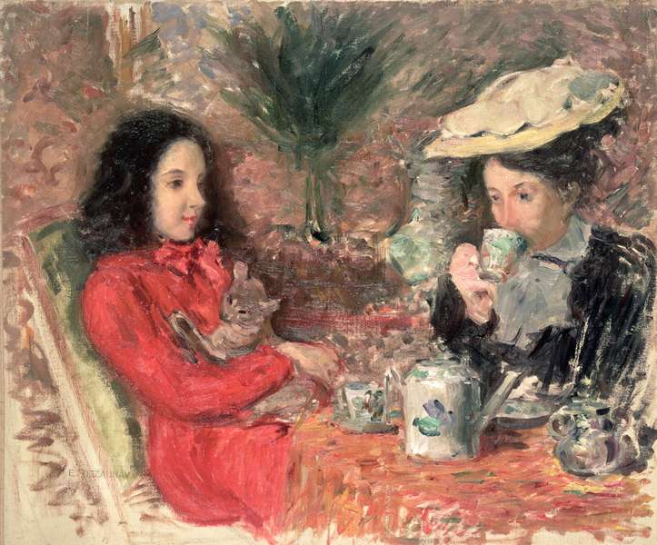 Tea Time, c.1900  van Emile Alfred Dezaunay