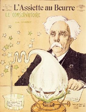 Caricature of Gabriel Faure (1845-1924) creating stars, from ''l''Assiette au Beurre'', 20th July 19