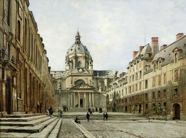 The Courtyard of the Old Sorbonne van Emmanuel Lansyer
