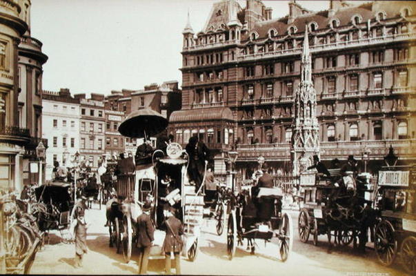 Charing Cross, London, c.1900 (photo) van English Photographer, (20th century)