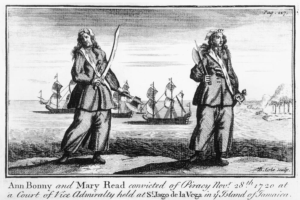 Ann Bonny and Mary Read convicted of piracy November 28th 1720 at a court of Vice Admiralty held at  van English School