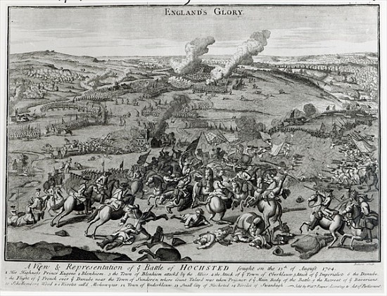 A View and Representation of the Battle of Hochsted, 13th August 1704 van English School