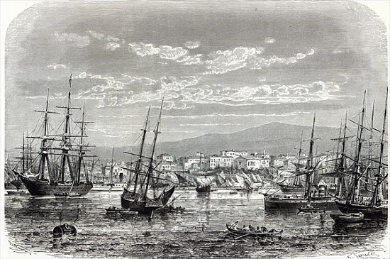 Athens: general view of the Piraeus, from ''The Illustrated London News'' van English School