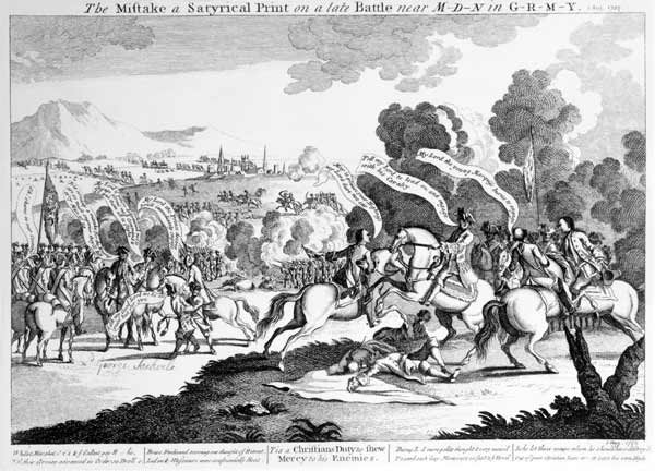 Battle of Minden, 1st August 1759 van English School