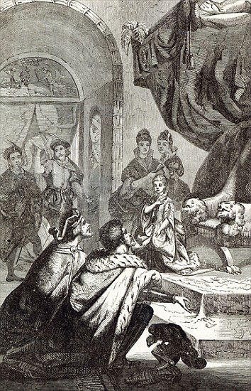 Betrothal of the French Princess to Richard II, illustration from ''Cassell''s Illustrated History o van English School