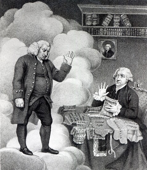 Boswell and the Ghost of Samuel Johnson, published in 1803 van English School