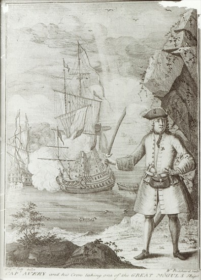 Captain Avery capturing the ''Ganj-i-Sawai'' on 8th September 1695 van English School