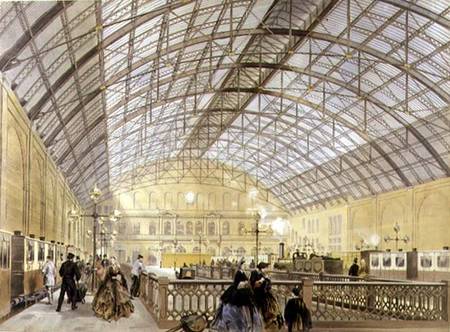 Charing Cross Station, engraved by the Kell Brother van English School