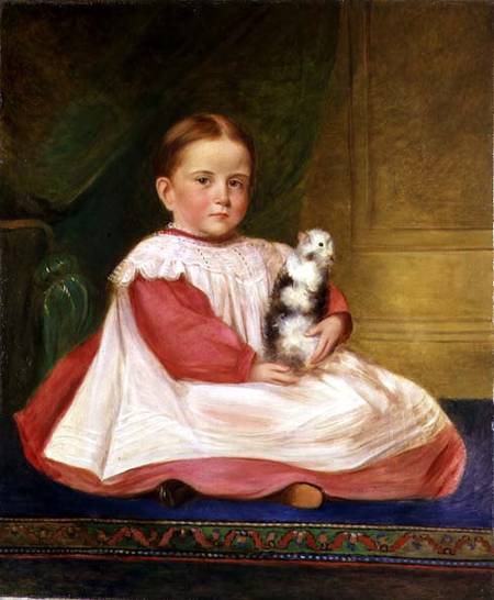 Child with guinea pig van English School