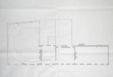 Contract drawing for the first floor of the Royal Institution van English School