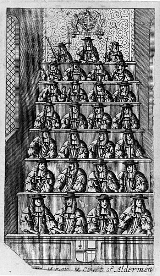 Court of Aldermen, c.1690 van English School