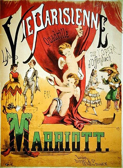 Cover of the score sheet for ''La Vie Parisienne Quadrille'' Charles Marriott; engraved by T.W. Lee van English School