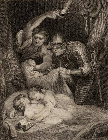 Death of King Edward V (1470-83) and his Brother Duke of York van English School