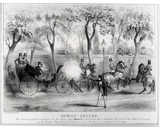 Edward Oxford''s attempt to assasinate Queen Victoria, 10th June 1840 van English School