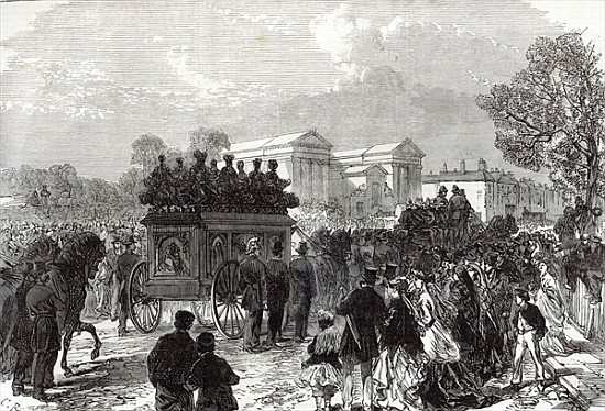 Funeral of Sergeant Brett, the Police Officer killed the Fenians at Manchester, from ''The Illustrat van English School