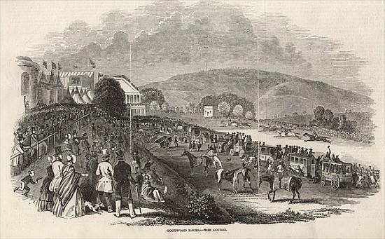 Goodwood Races: the Course, from ''The Illustrated London News'', 1st August 1846 van English School