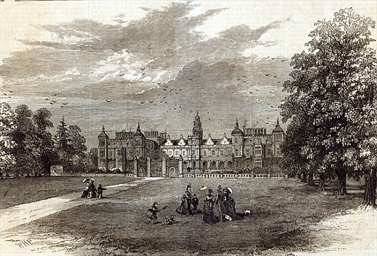 Hatfield House, the Seat of the Marquis of Salisbury, from ''The Illustrated London News'', 11th Jul van English School