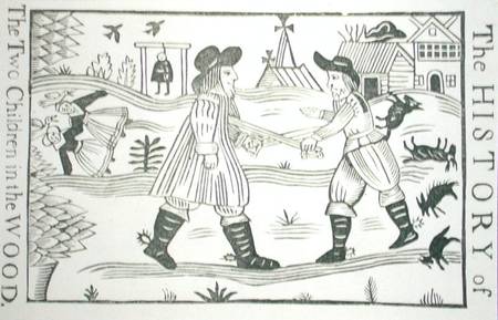 The History of the Two Children in the Wood, from a collection of chapbooks on esoterica van English School