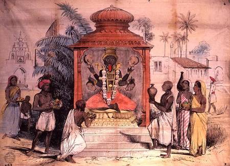 India, Figure and worship of Kali van English School