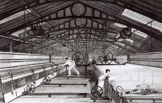 Interior of a Cotton Mill van English School