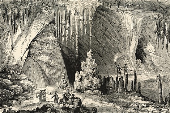Interior of the Grotto of Antiparos van English School