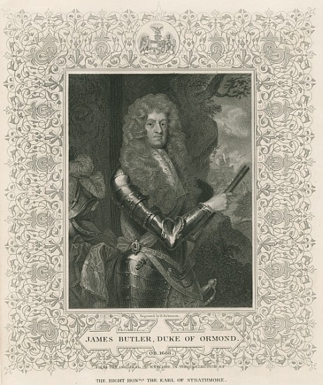 James Butler, 12th Earl and 1st Duke of Ormonde, from ''Lodge''s British Portraits'' van English School