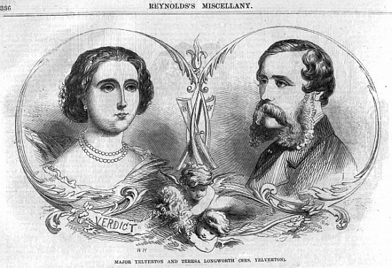 Major Yelverton and Teresa Longworth (Mrs Yelverton), illustration from ''Reynolds Miscellany'' van English School