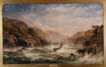 'Making for Port', a west country harbour in squally weather van English School