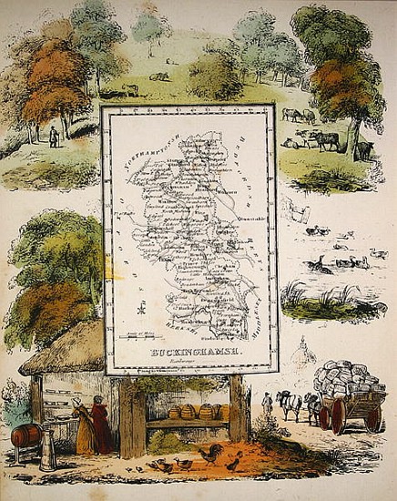 Map of Buckinghamshire van English School