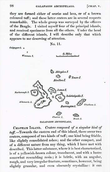 Map of the Galapagos Archipelago van English School