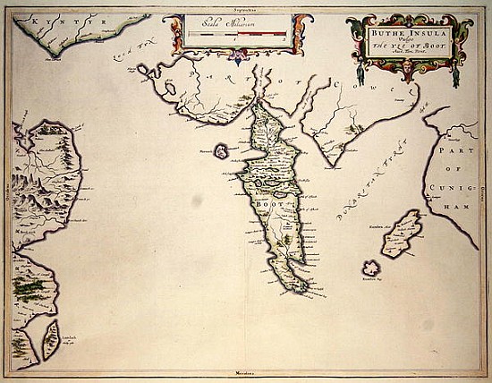 Map of the Isle of Bute van English School