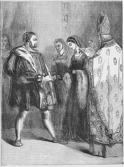 Marriage of Henry VIII and Catherine Parr van English School
