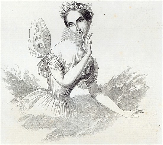 Mdlle Lucile Grahn, from The Illustrated London News, 8th March 1845 van English School