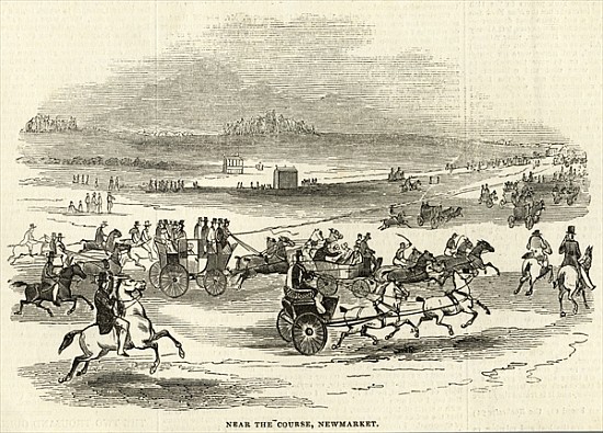 Near the Course, Newmarket, from ''The Illustrated London News'', 3rd May 1845 van English School