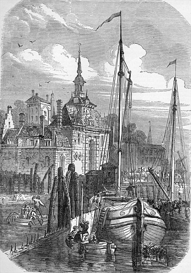Port of Rotterdam, Holland, from ''The Illustrated London News'' van English School