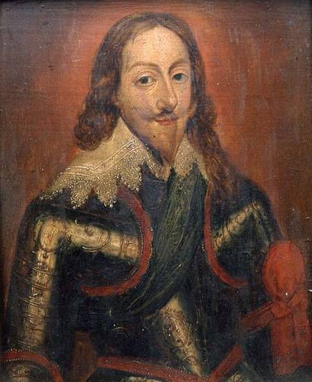 Portrait of King Charles I (panel) van English School