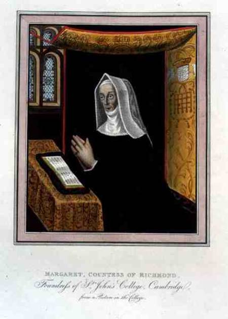 Portrait of Margaret Beaufort, Countess of Richmond and Derby (1443-1509), Foundress of St. John's C van English School