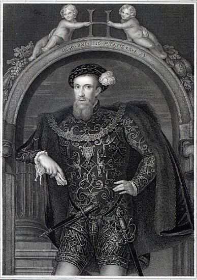 Portrait of Henry Howard (1517-47) Earl of Surrey, from ''Lodge''s British Portraits'' van English School