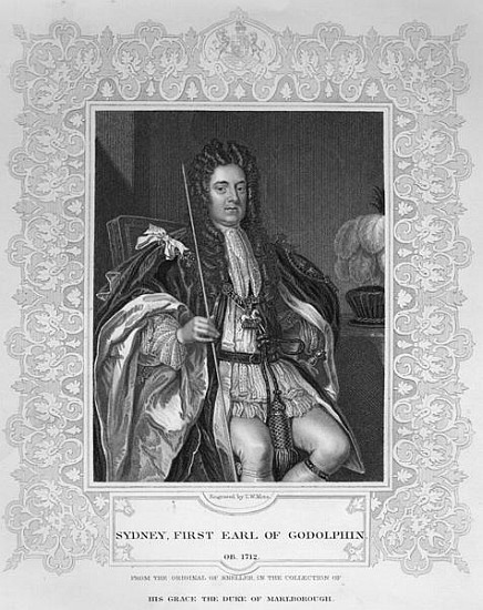 Portrait of Sydney, First Earl of Godolphin van English School