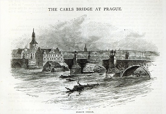 Prague Bridge, from ''Leisure Hour'' van English School