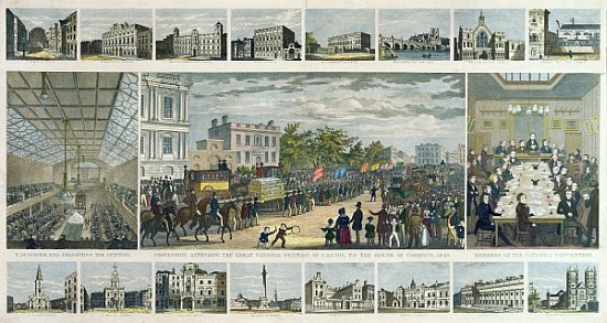 Scenes Associated with the Presentation of the Petition to Parliament by Thomas Duncombe (1796-1861) van English School